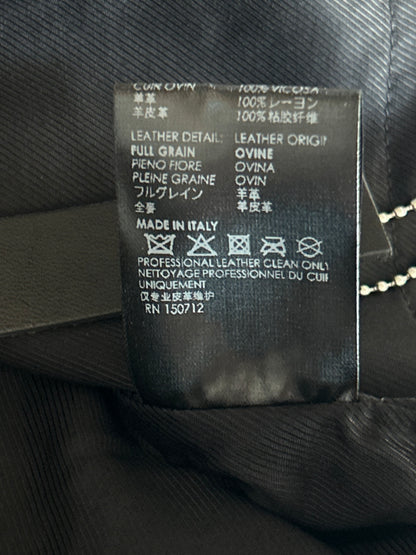 Amiri Black & Burgundy Corduroy Bones Teddy Jacket