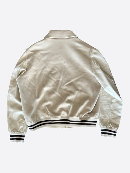 Amiri Beige & Brown Bones Varsity Jacket