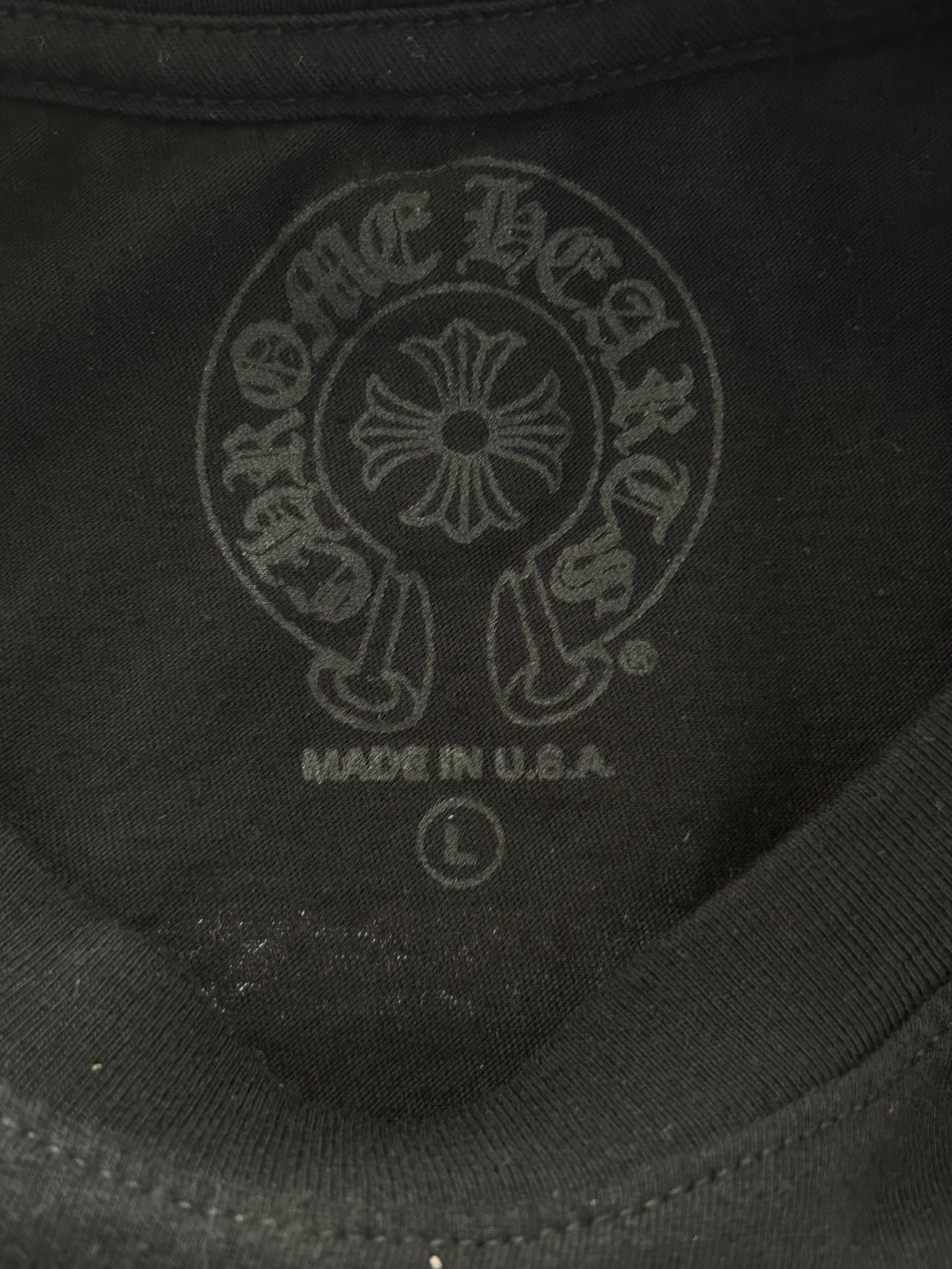 Chrome Hearts Yungblud Black & White Foti Cross Logo T-Shirt