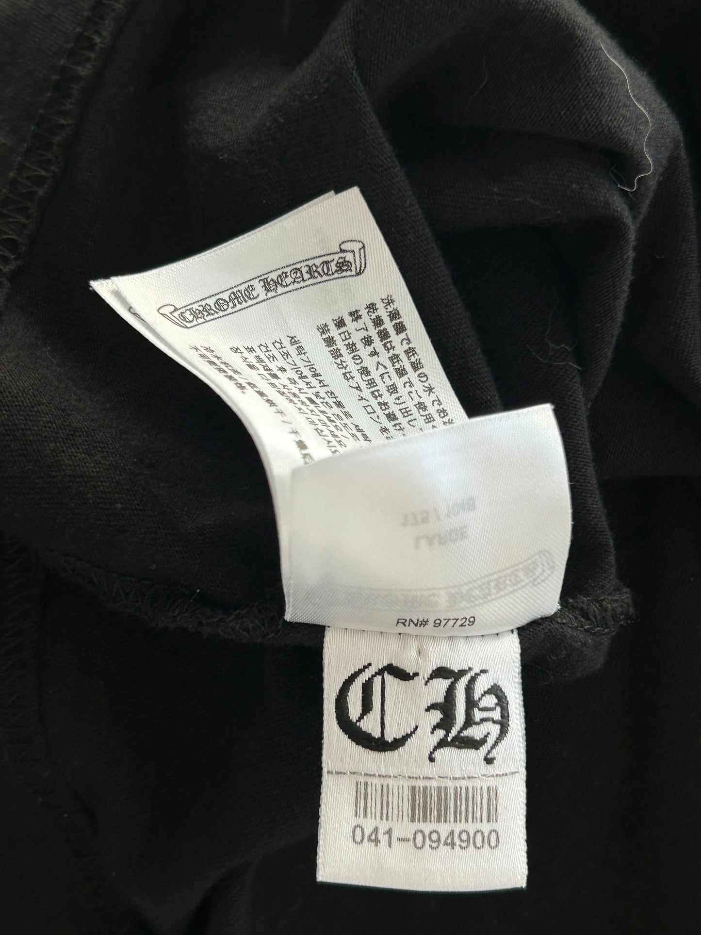 Chrome Hearts Yungblud Black & White Foti Cross Logo T-Shirt