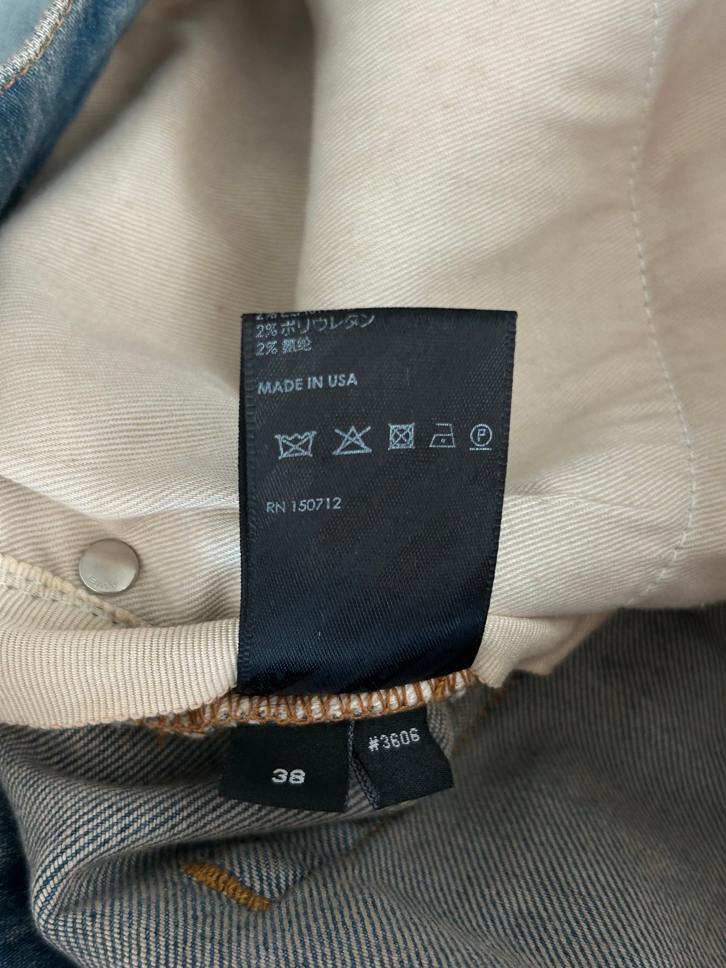 Amiri Clay Indigo & Brown Patch MX1 Jeans