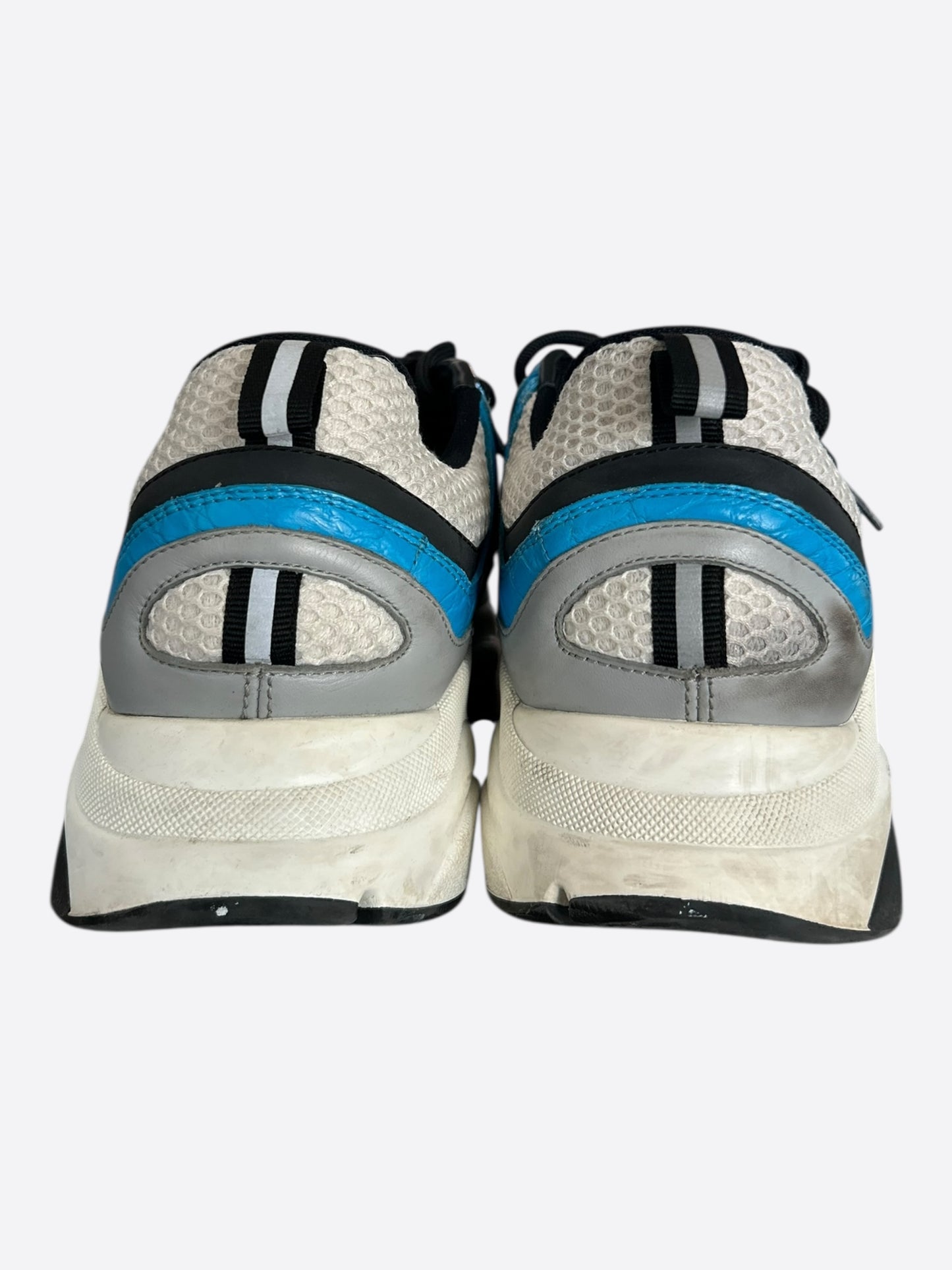 Dior Blue & White Crocodile B22 Sneakers