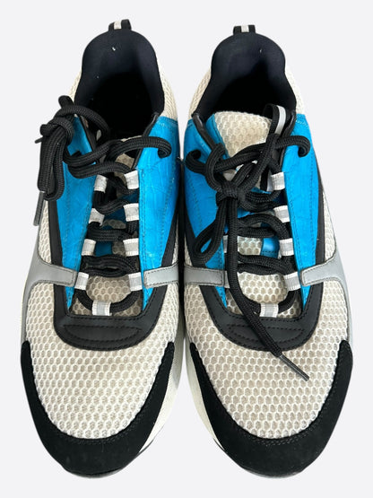 Dior Blue & White Crocodile B22 Sneakers