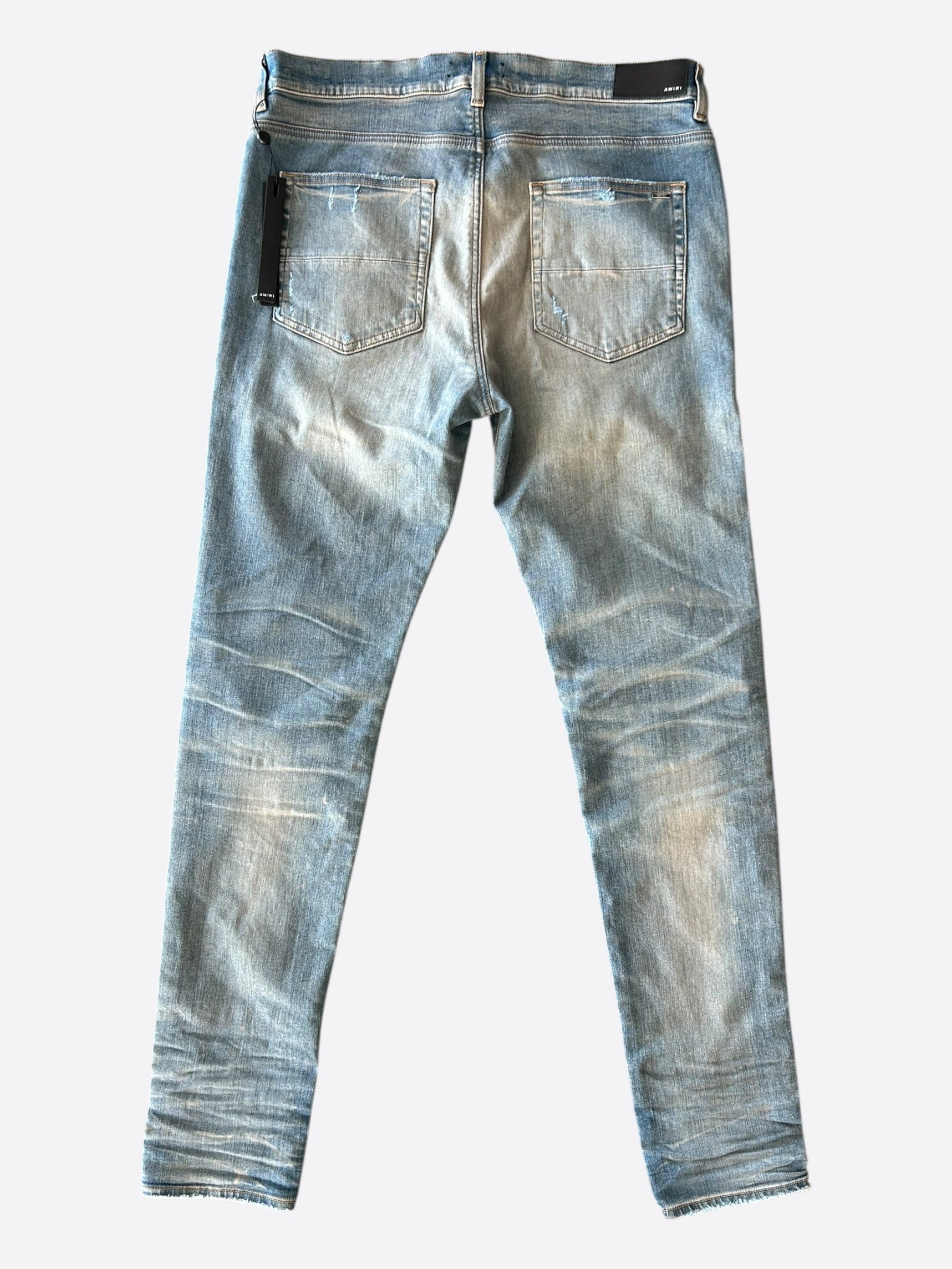 Amiri Clay Indigo & Brown Patch MX1 Jeans – Savonches