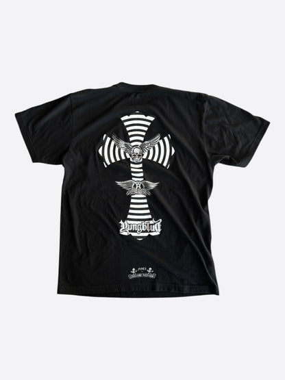 Chrome Hearts Yungblud Black & White Foti Cross Logo T-Shirt