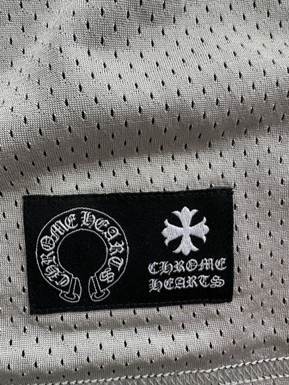 Chrome Hearts Grey & White Logo Reversible Mesh Jersey