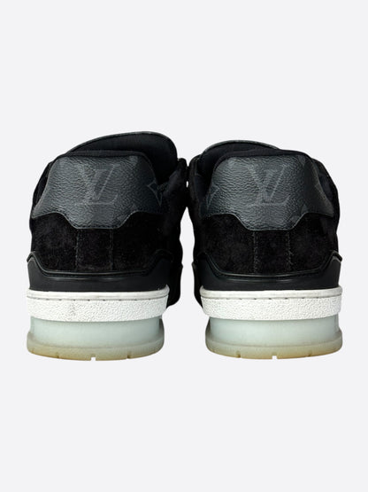 Louis Vuitton Black Monogram Eclipse Suede Trainers