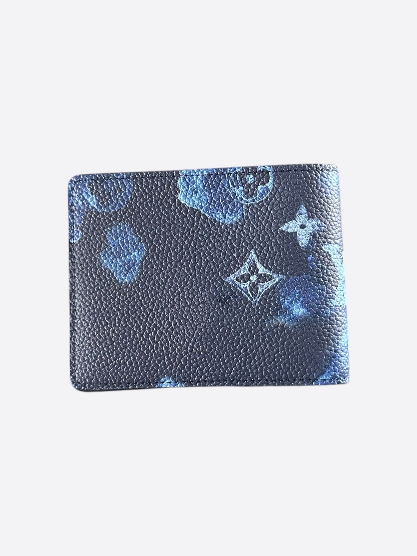 Louis Vuitton Navy & Blue Watercolor Monogram Multiple Wallet