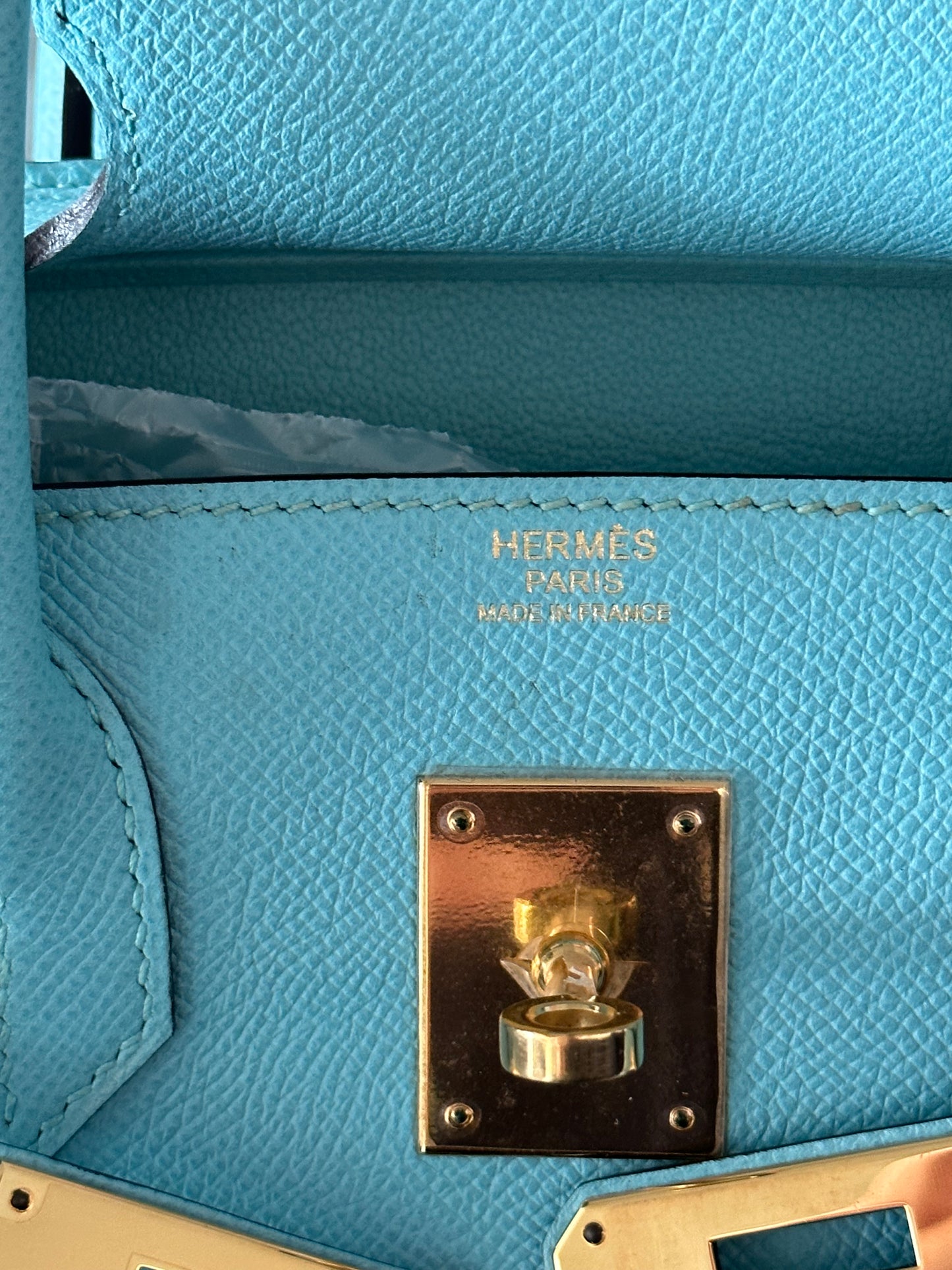 Hermes Blue Atoll Epsom Birkin 30