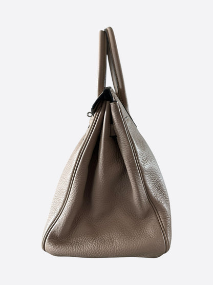 Hermes Etoupe Clemence Birkin 35