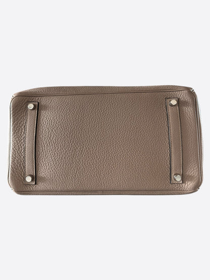Hermes Etoupe Clemence Birkin 35
