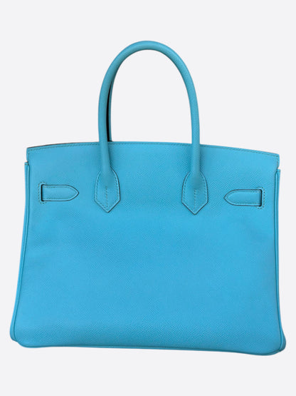 Hermes Blue Atoll Epsom Birkin 30