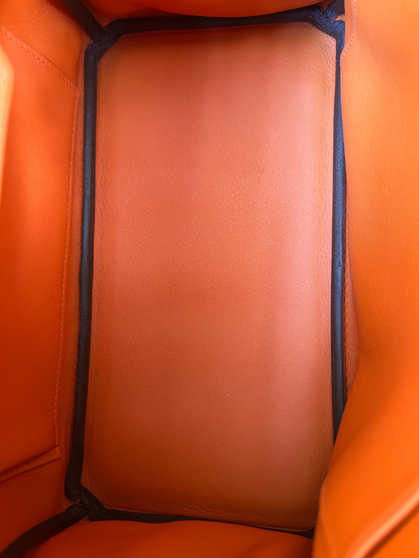 Hermes Orange Epsom & Palladium Hardware Birkin 25