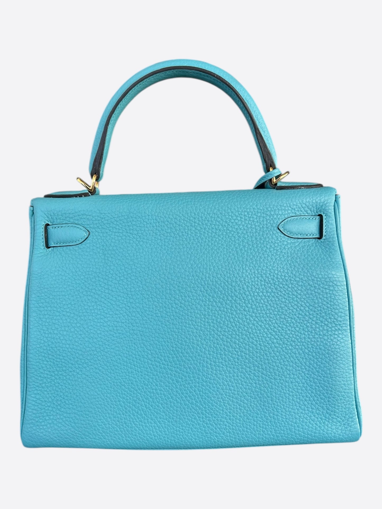 Hermes Blue Togo & Gold Hardware Kelly 28