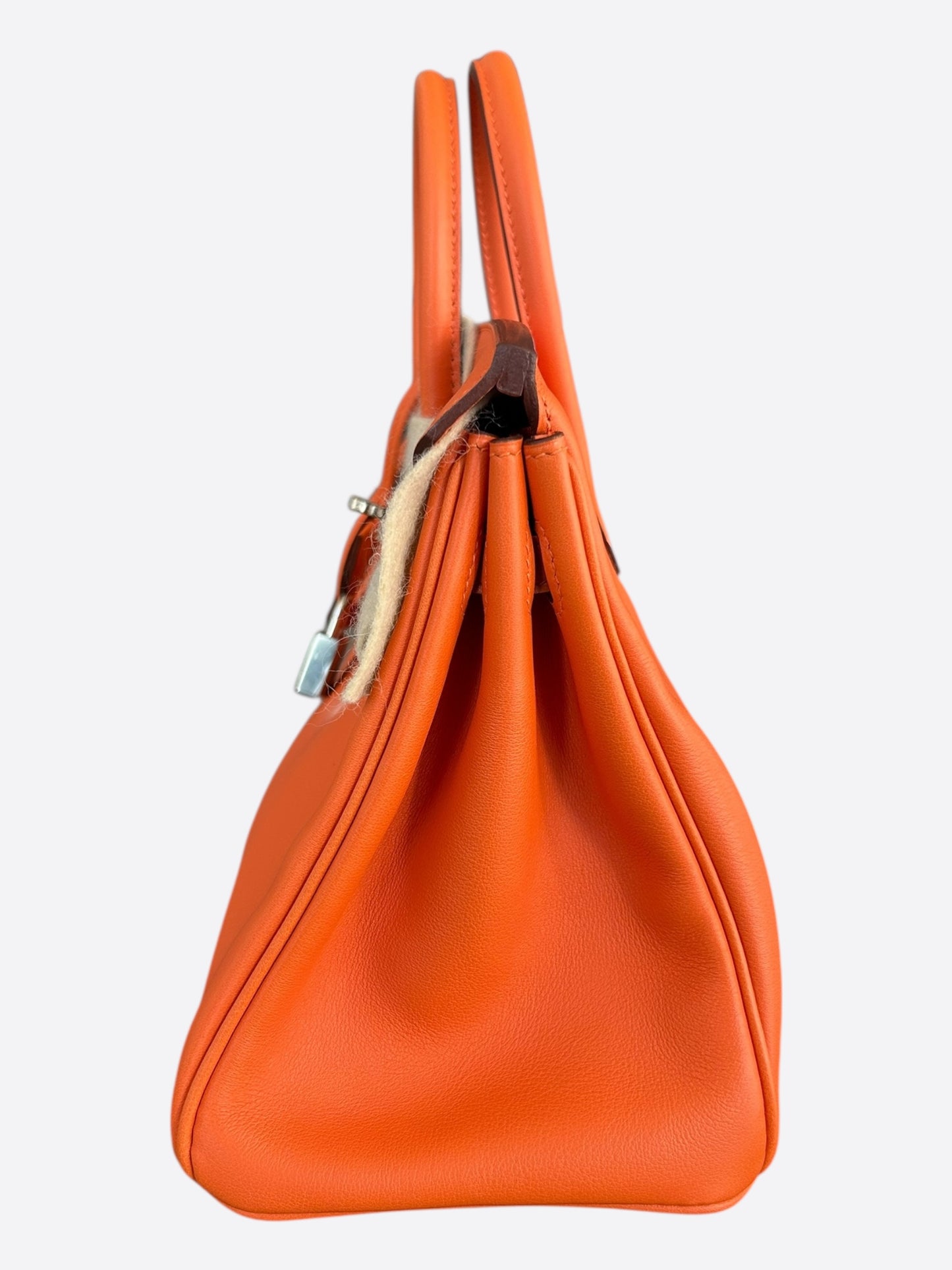 Hermes Orange Epsom & Palladium Hardware Birkin 25