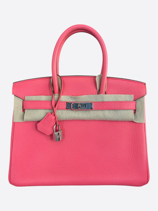 Hermes Roselip Pink Togo & Palladium Hardware Birkin 30