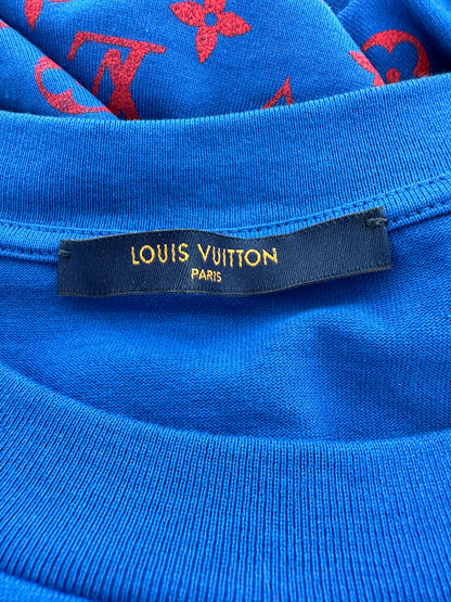 Louis Vuitton Blue & Red Monogram Gradient T-Shirt