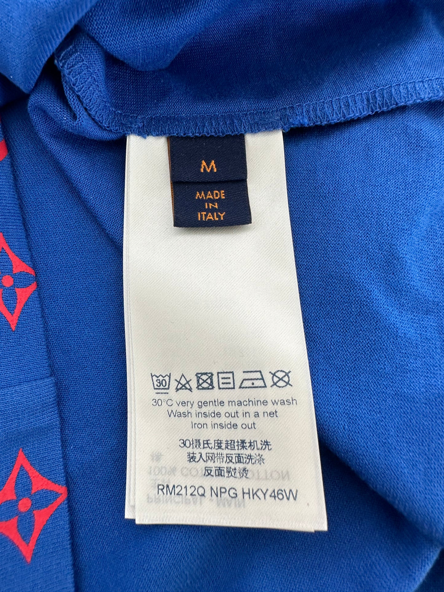 Louis Vuitton Blue & Red Monogram Gradient T-Shirt