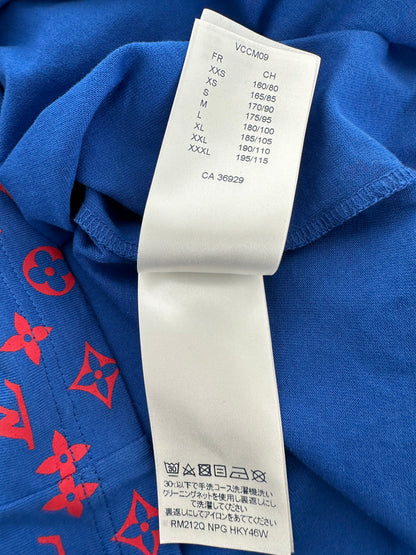 Louis Vuitton Blue & Red Monogram Gradient T-Shirt