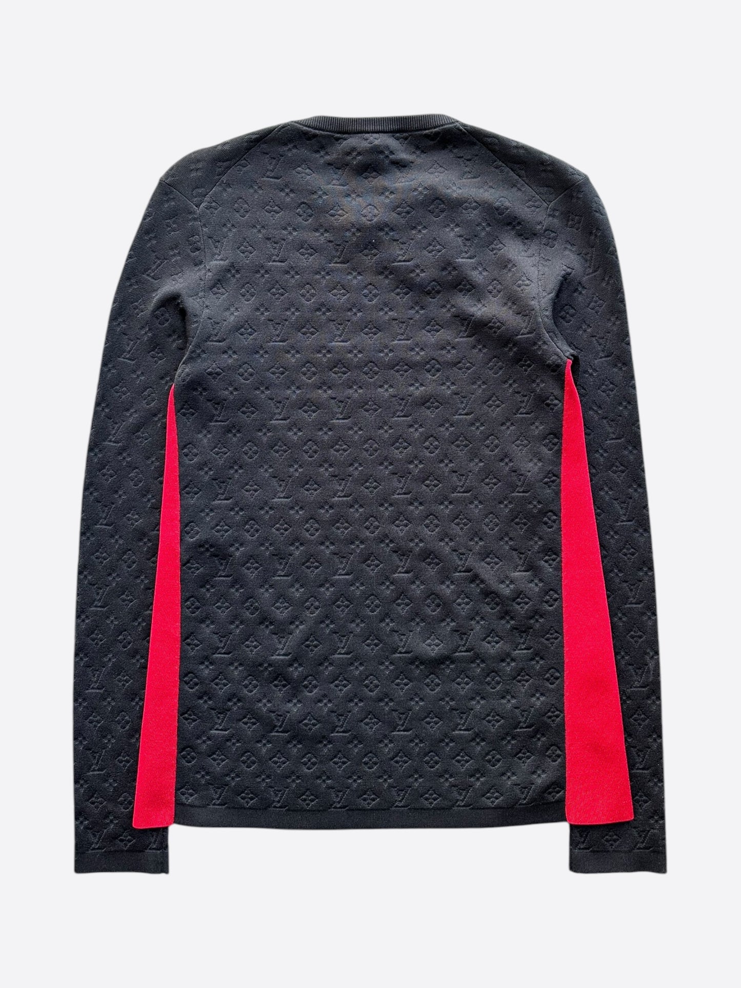 Louis Vuitton Black & Red Monogram Women's Sweater