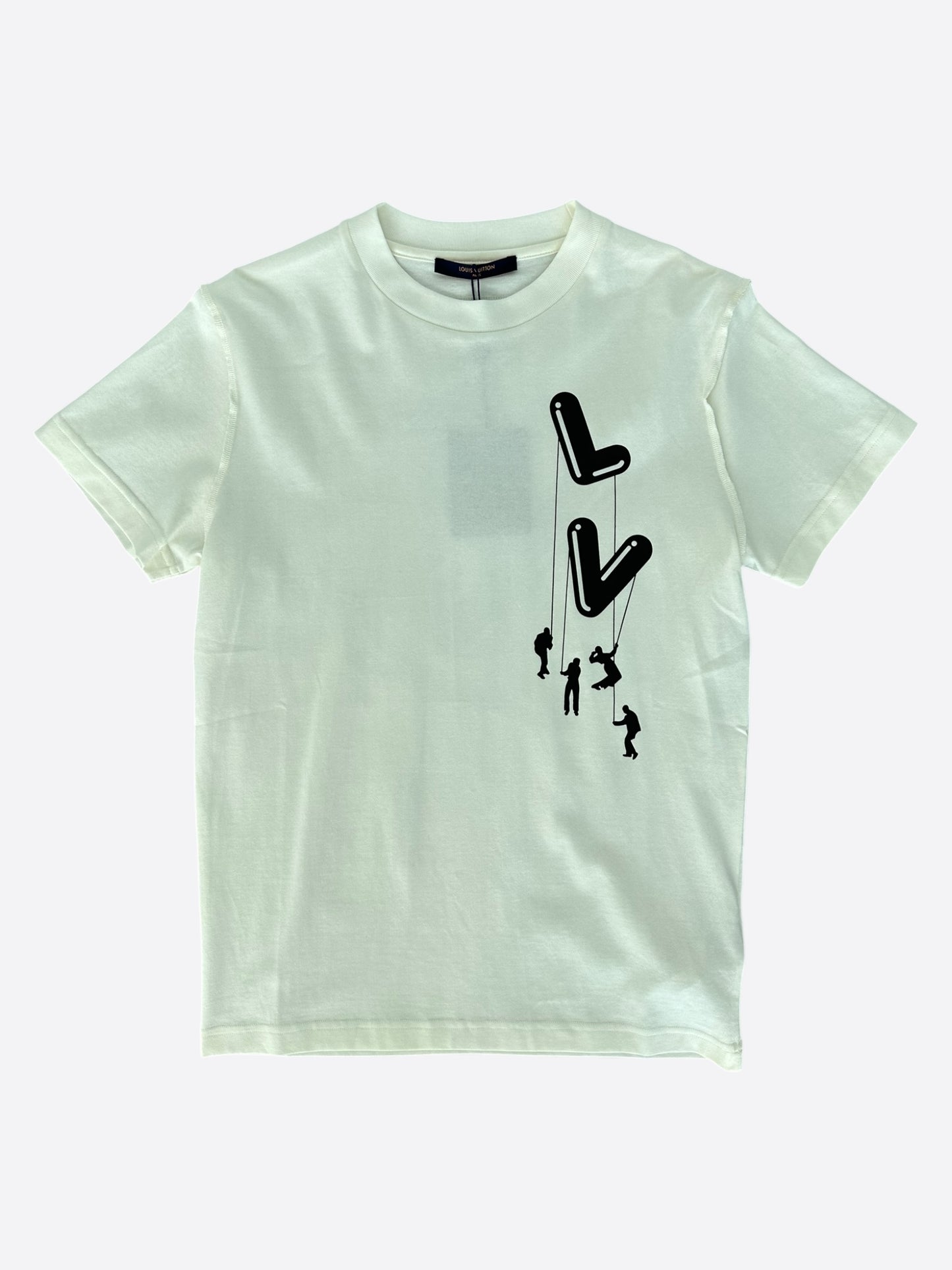 Louis Vuitton White Floating Men T-Shirt