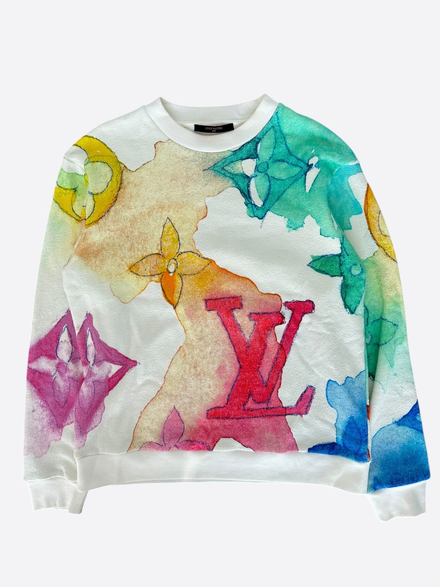 Louis Vuitton Multicolor Watercolor Monogram Sweater