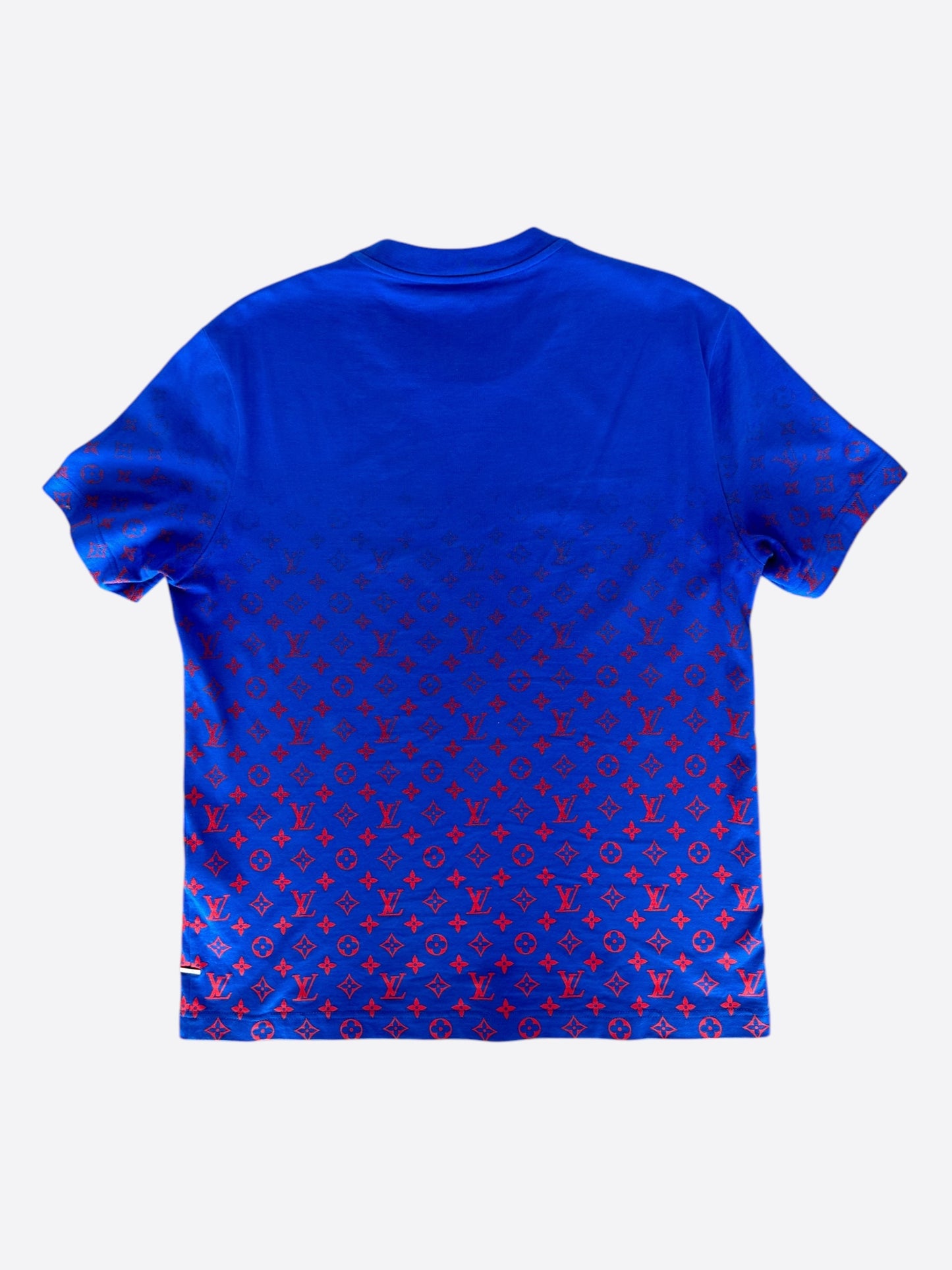 Louis Vuitton Blue & Red Monogram Gradient T-Shirt