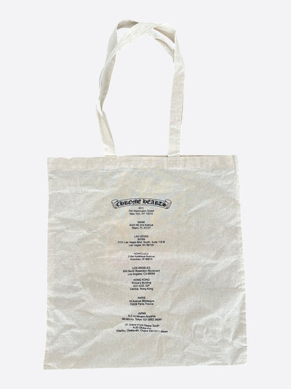 Chrome Hearts Beige Sex Records Tote Bag