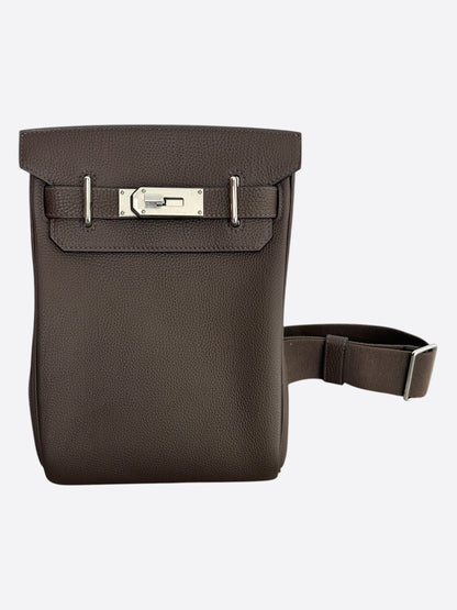 Hermes Brown HAC A Dos Crossbody Backpack