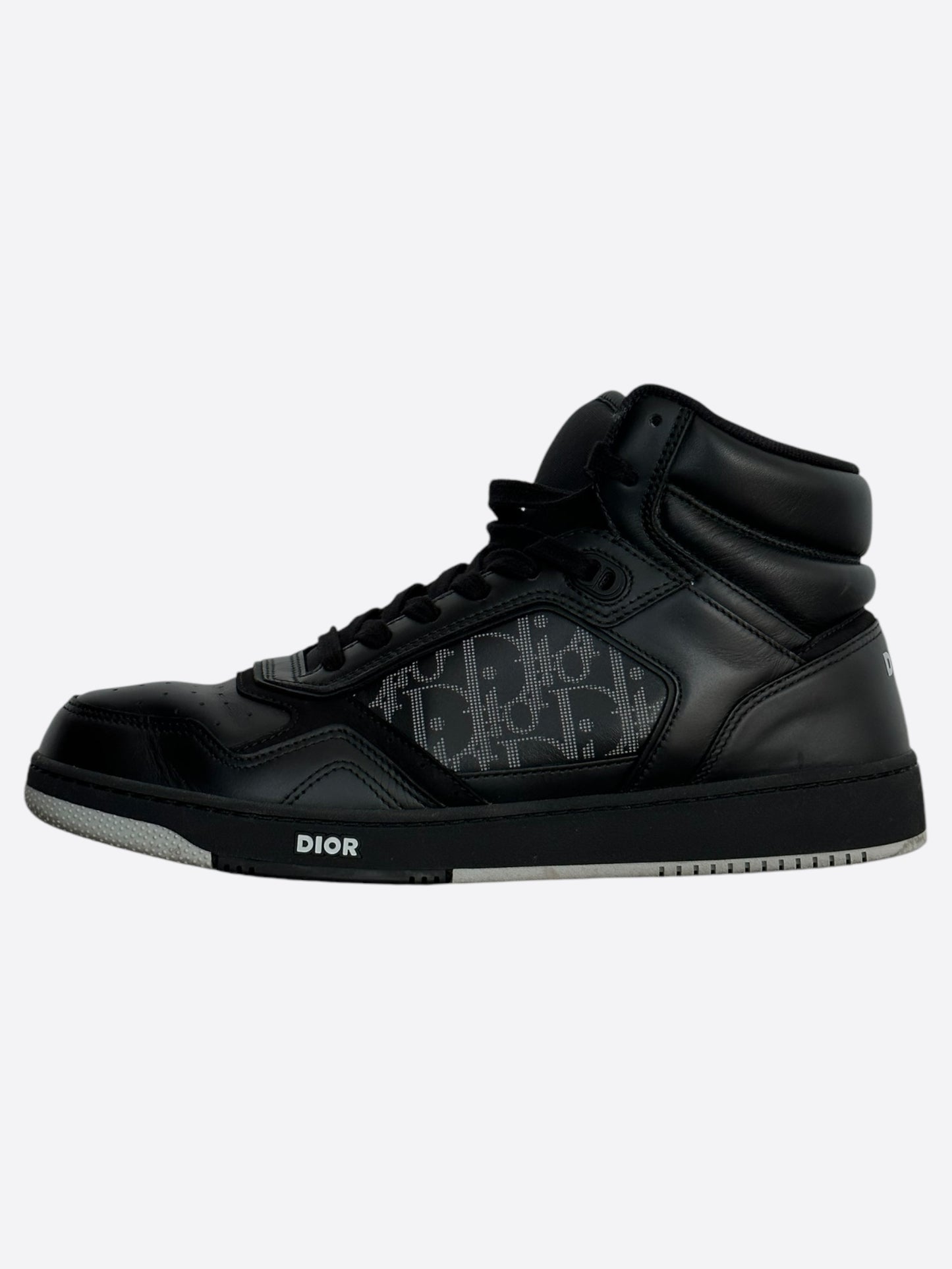 Dior Black Oblique B27 High Top Sneakers