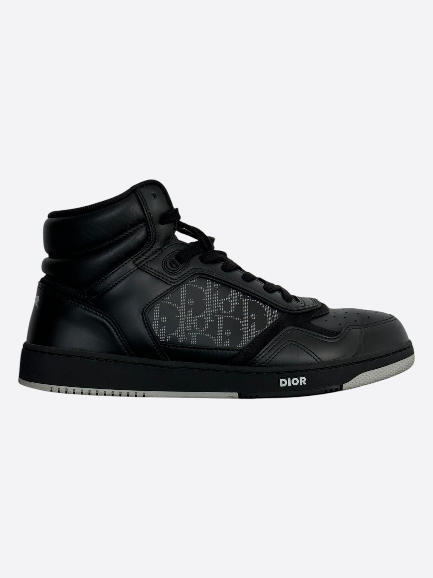 Dior Black Oblique B27 High Top Sneakers