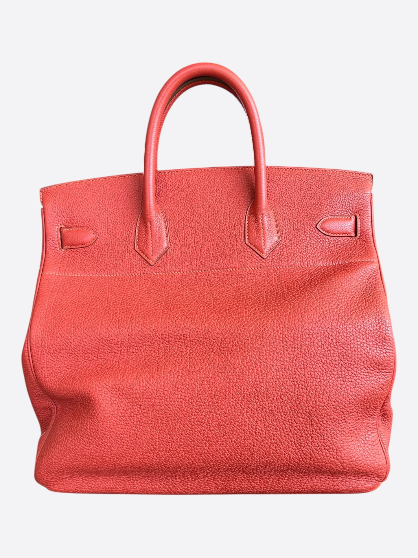 Hermes Red Togo & Gold Hardware HAC Birkin 40
