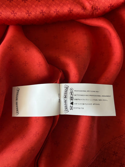 Chrome Hearts Red Cross Jacquard Silk Pajama Set