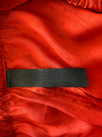 Chrome Hearts Red Cross Jacquard Silk Pajama Set