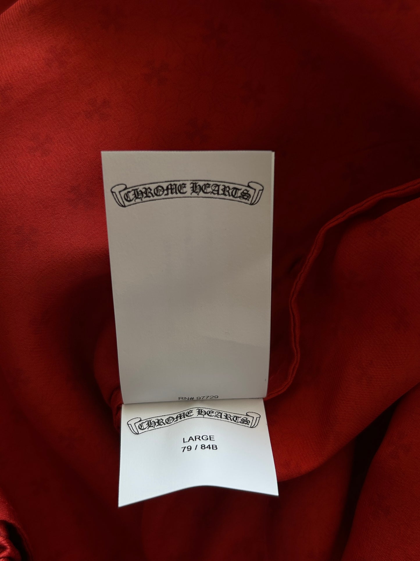 Chrome Hearts Red Cross Jacquard Silk Pajama Set