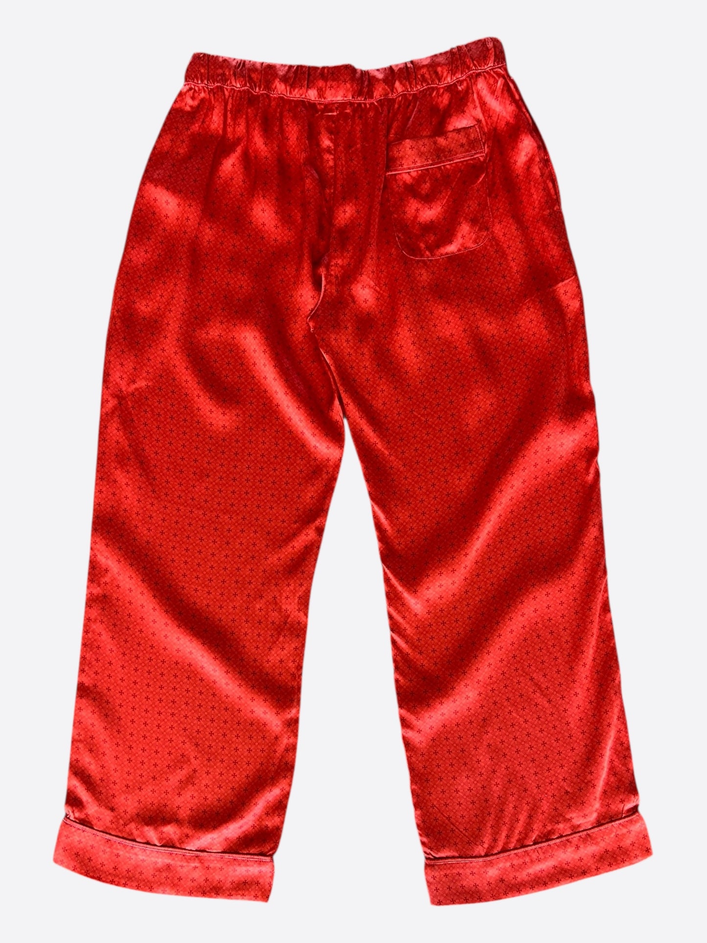 Chrome Hearts Red Cross Jacquard Silk Pajama Set