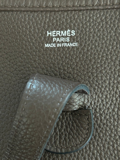 Hermes Dark Brown Togo Evelyne 16