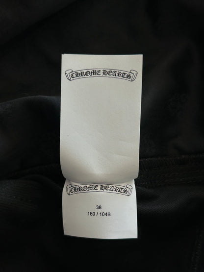 Chrome Hearts Black & White Cross Patch Carpenter Pants