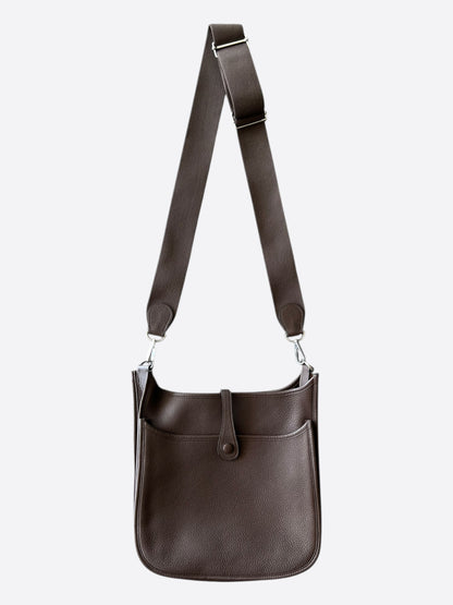 Hermes Dark Brown Togo Evelyne 16