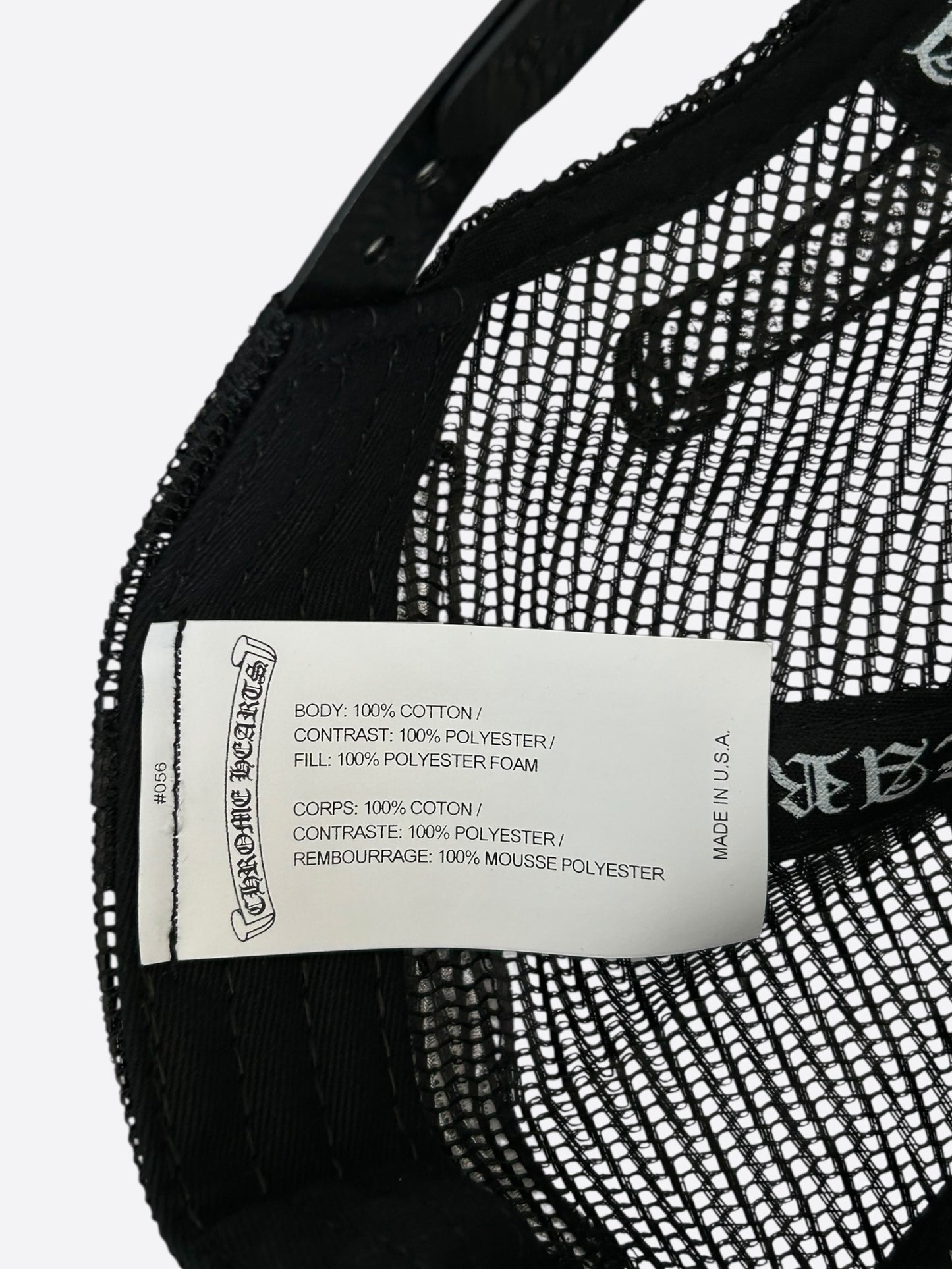 Chrome Hearts Yungblud Black & White Foti Hat