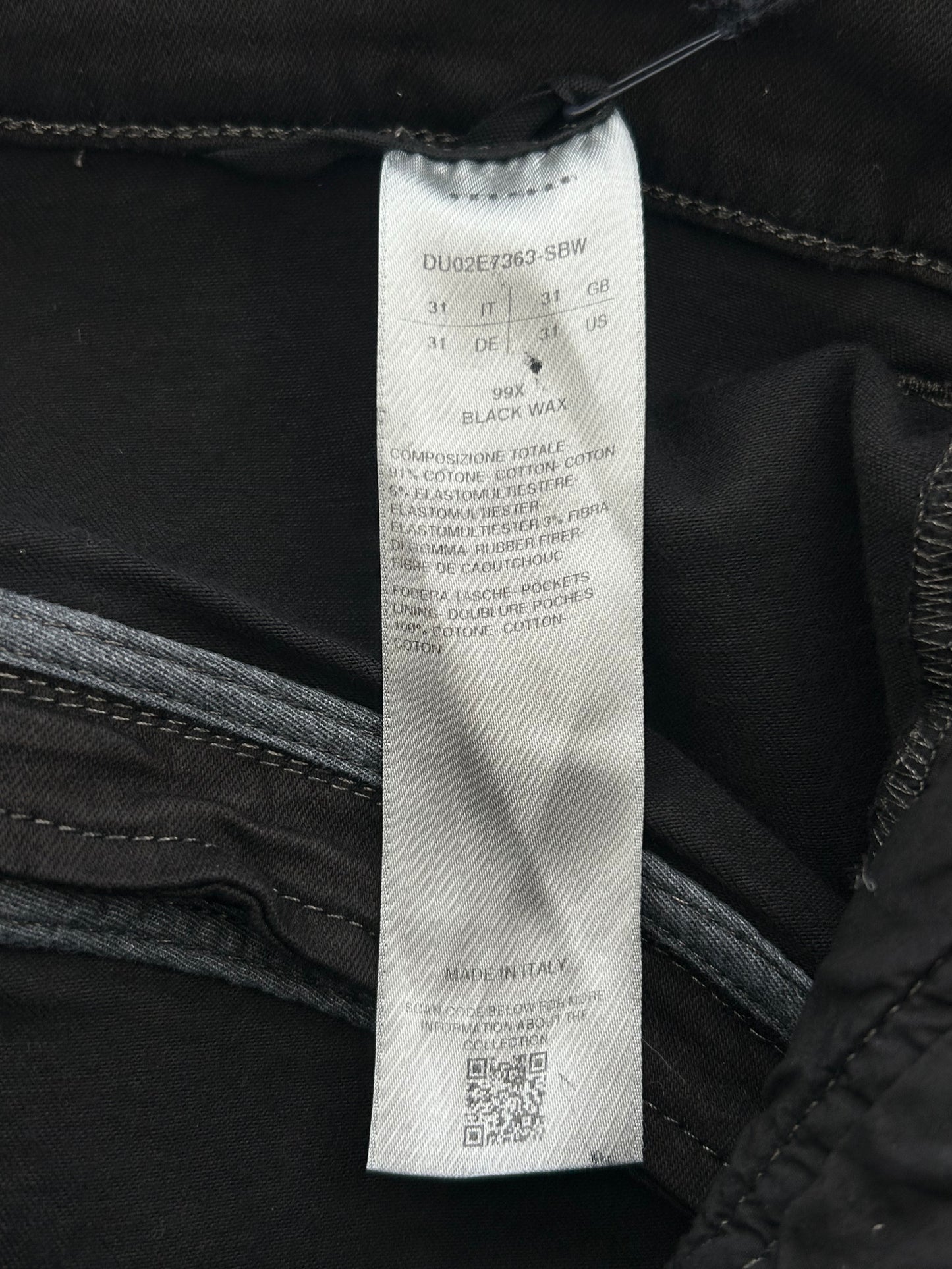 Rick Owens Black Waxed Bolan Banana Zipper Jeans