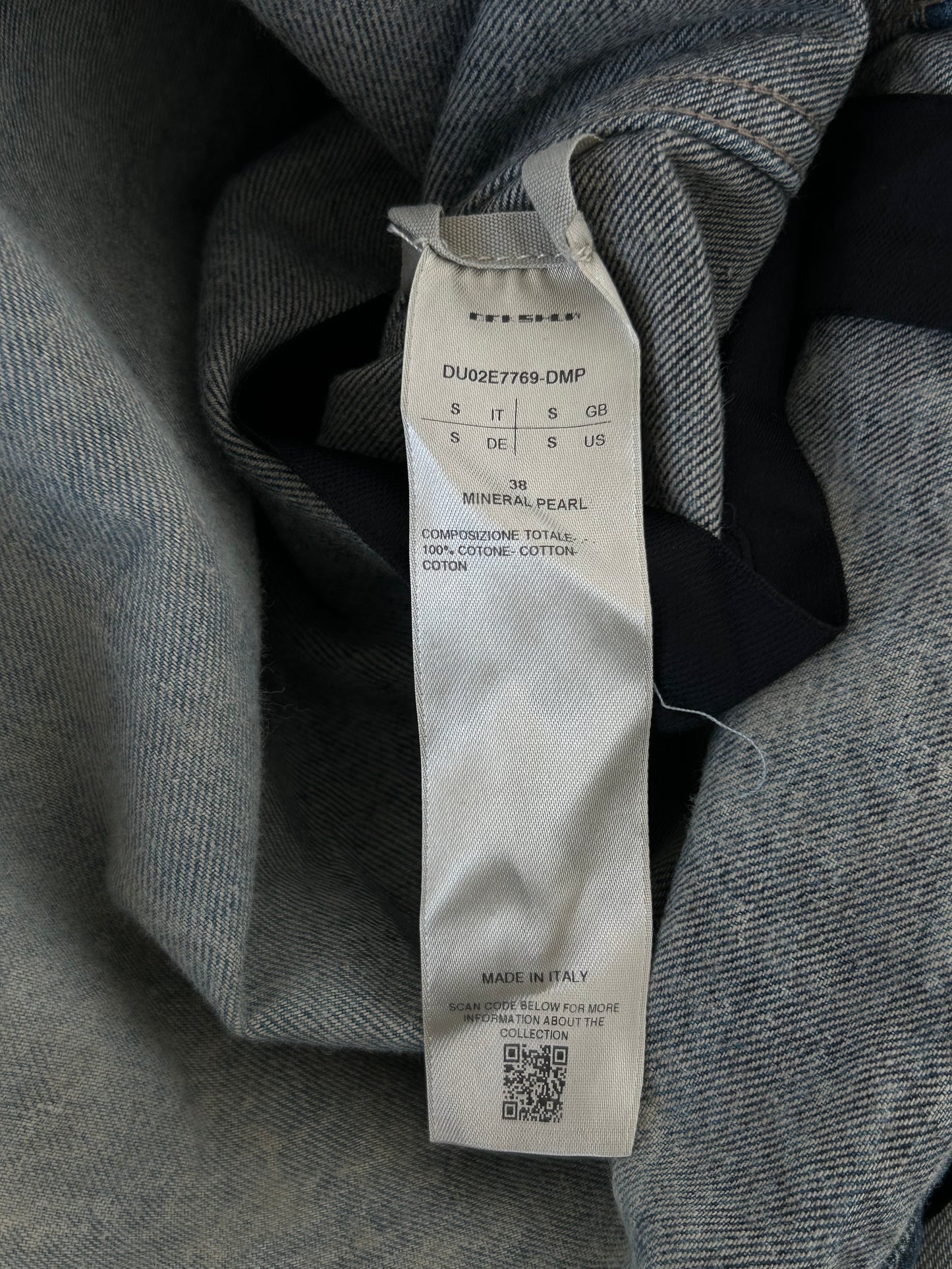 Rick Owens Blue Denim Button Up Overshirt