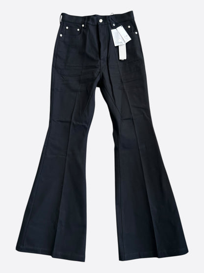 Rick Owens Black Bolan Flared Jeans