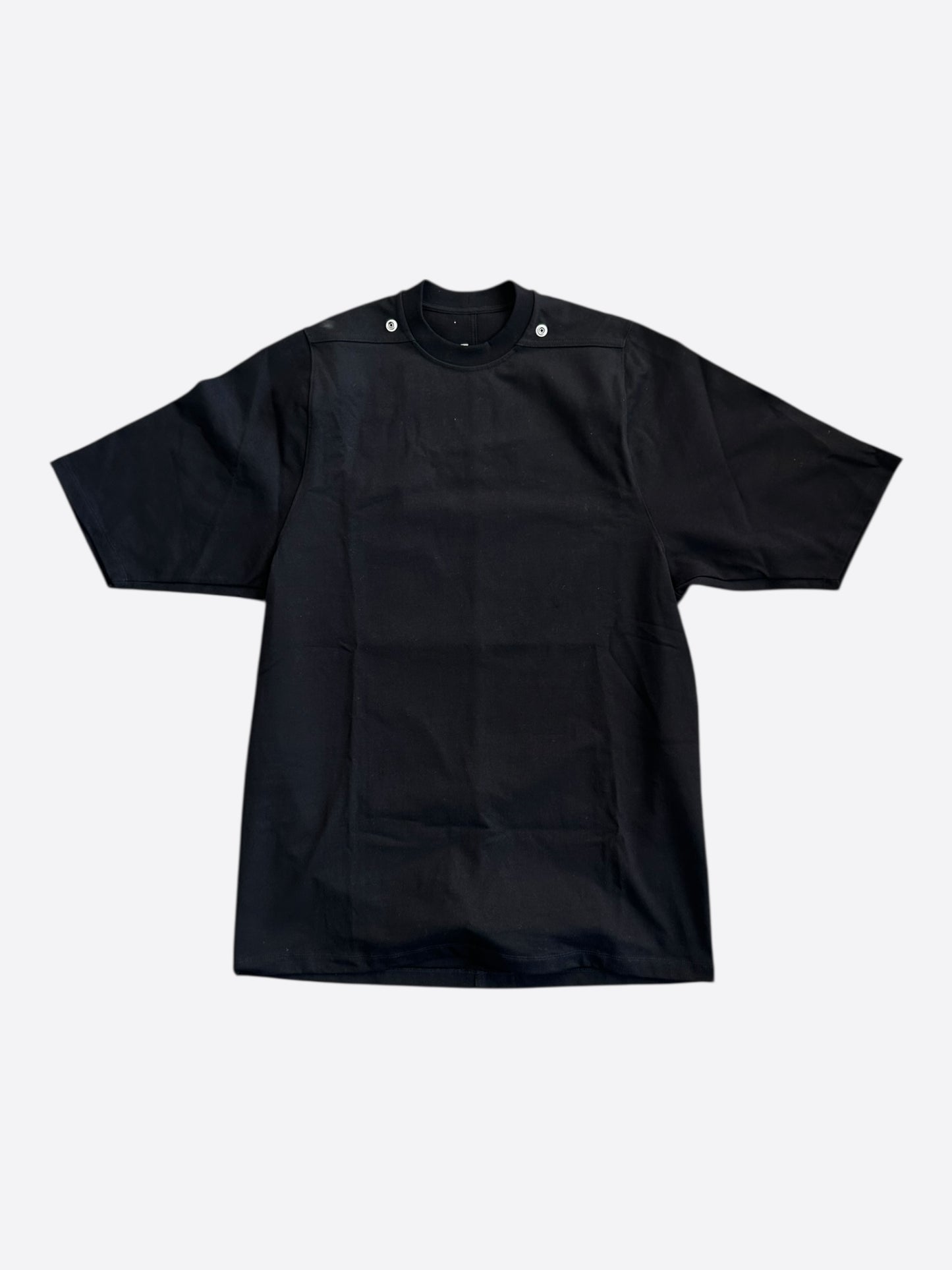 Rick Owens Black Eyelet Jumbo T-Shirt