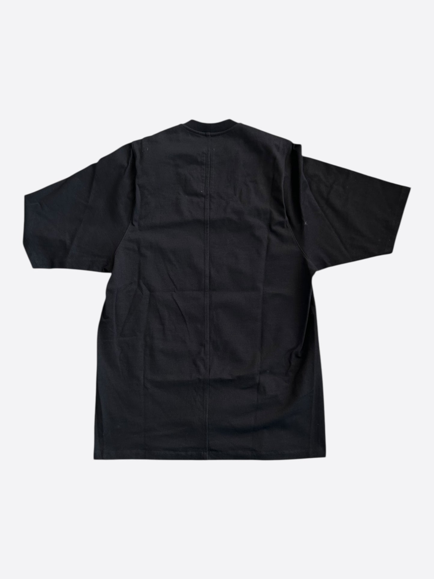 Rick Owens Black Eyelet Jumbo T-Shirt