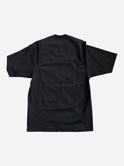 Rick Owens Black Eyelet Jumbo T-Shirt