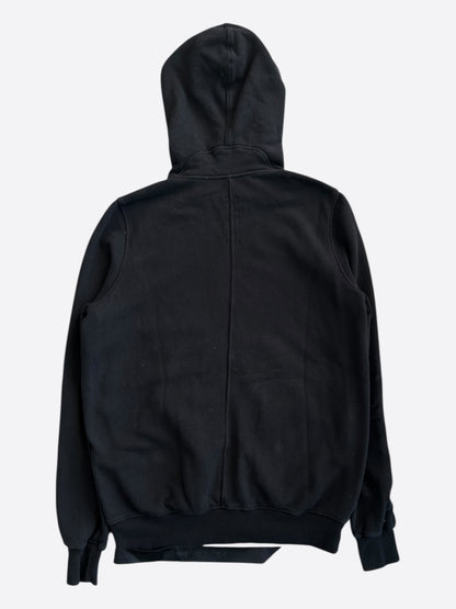 Rick Owens Black Jumbo Gimp Zip Up Hoodie