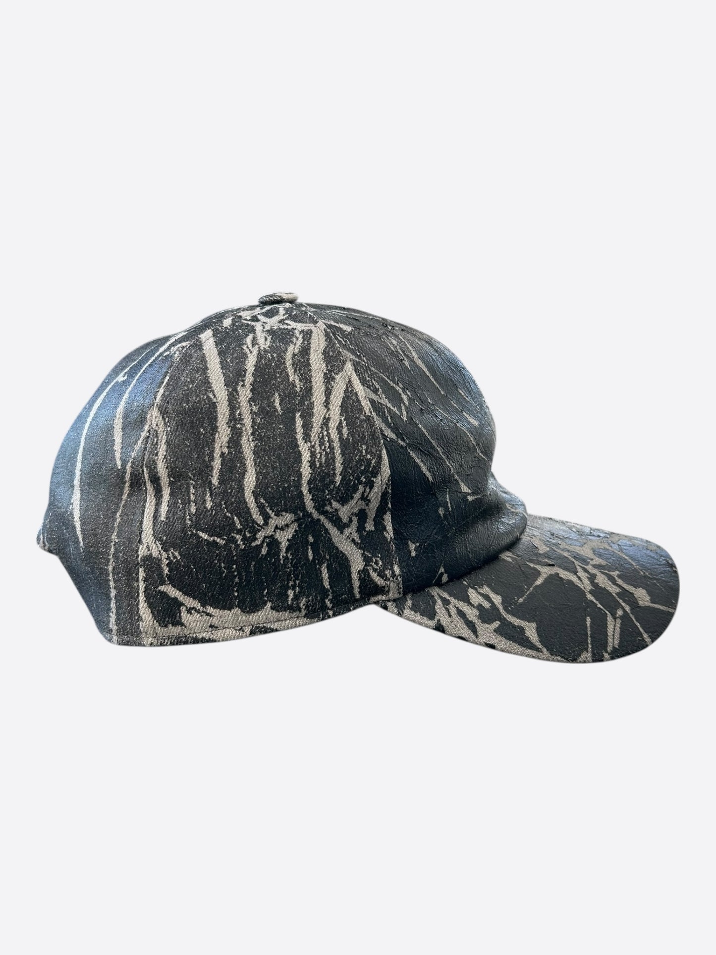 Rick Owens Black & Grey Washed Foil Hat