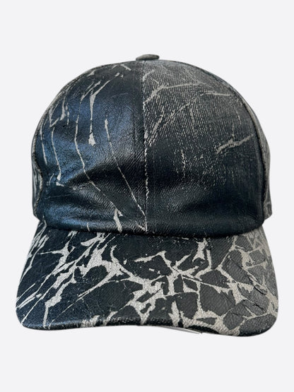 Rick Owens Black & Grey Washed Foil Hat