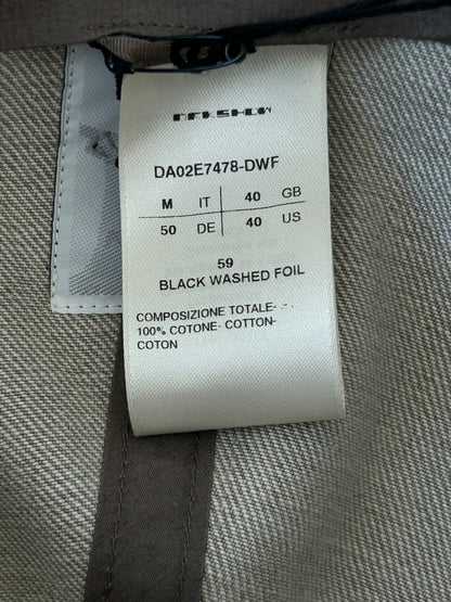 Rick Owens Black & Grey Washed Foil Hat